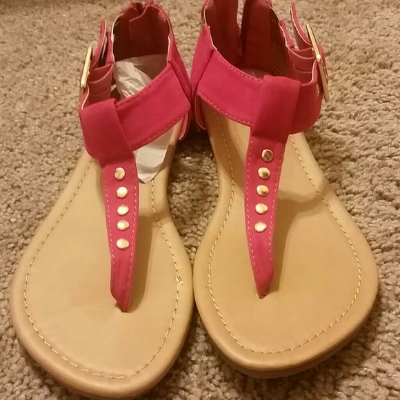Pink and Gold Sandals