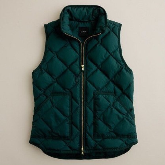 *ISO* J Crew Forest Green Excursion Vest XXS