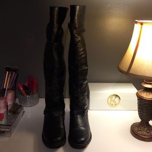 Black riding boots