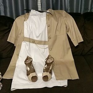 dress with matching overcoat