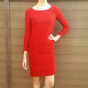 Vintage Wool Textured Shift Dress