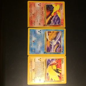 Complete set of 3 legendary Pokemon!!!!