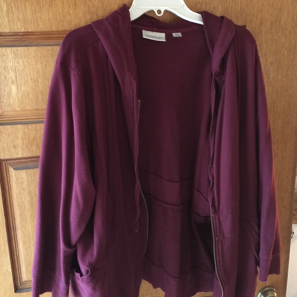 Avenue wine colored hoodie