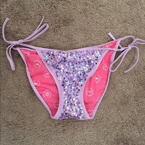 Victoria Secret sequin bathing suit bottoms