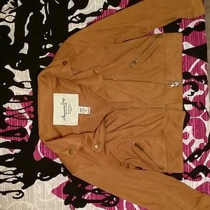 Brown polyester American rag jacket