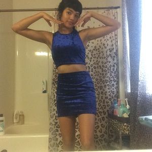 Blue Velvet 2 piece