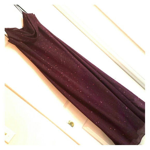 Burgundy evening dress *glittery!*
