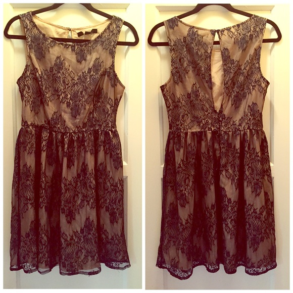 Lacy Navy Blue/ Ivory Dress