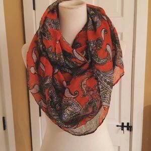 Paisley infinity scarf