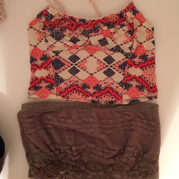 FREE PEOPLE crop bra and bandeau BUNDLE !