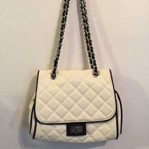 white chain bag