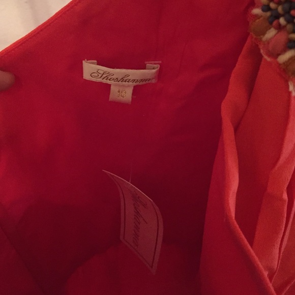 Shoshanna NWT 100% silk one shoulder dress - Picture 3 of 4