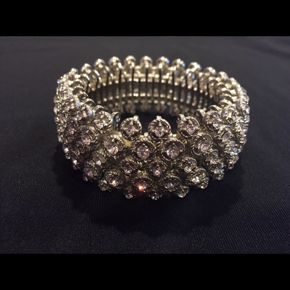 Rhinestone chunky bracelet