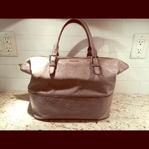 Kate Spade ostrich leather tan purse