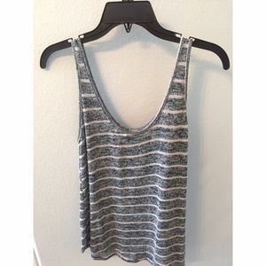 blue and white stripe tank