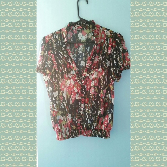 Forever 21 floral button up