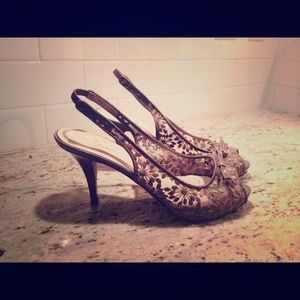 Kate Spade tan heels