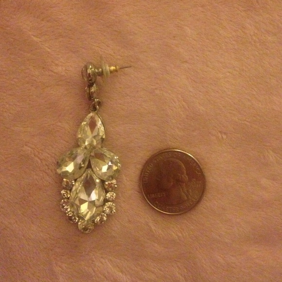 Super Blingy Rhinestone Earrings - Picture 3 of 4