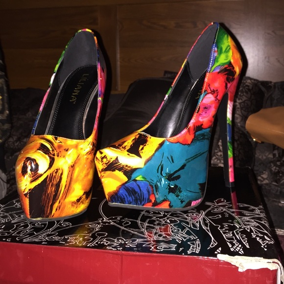 Floral Fantasy Stiletto High Heel/SOLD
