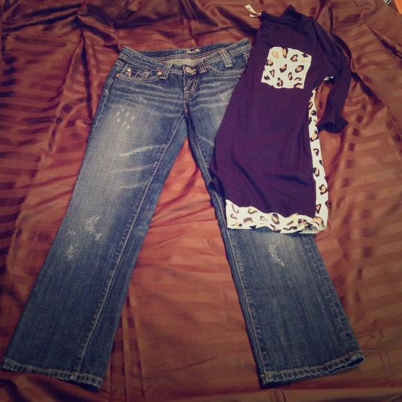 ✨Lowest✨ 🌺 Miss Me cropped pants size 26 💕🌺