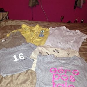 Lot of 6 junior name brand tops all fit like small