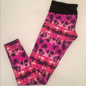 Pink palm tree pants