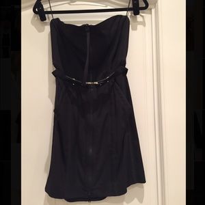 Gucci strapless black dress
