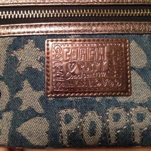 Denim Coach Wristlet Wallet