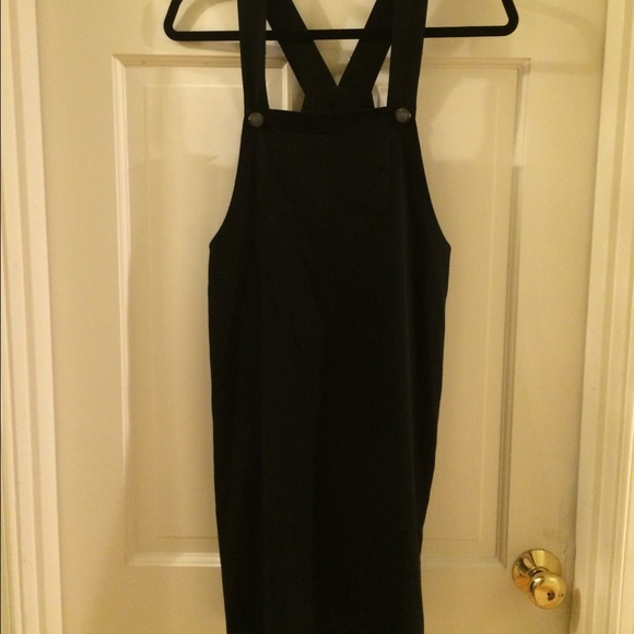 Vintage black overall dress