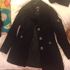 Black pea coat