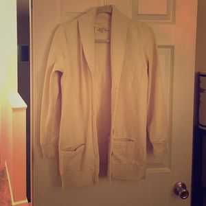 Jcrew cotton long cardigan