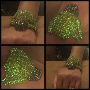 Blinged Out Frog Bracelet