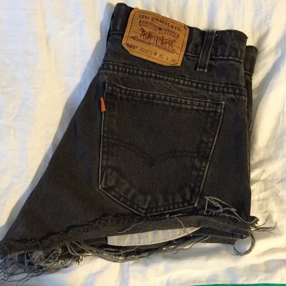 Vintage High Waisted Denim Levis Shorts