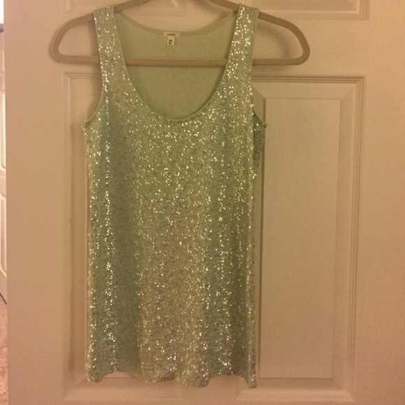 Sequin J.Crew tank
