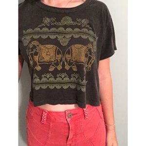 Elephant crop top
