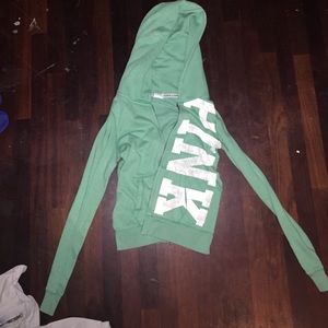Vs pink turquoise zip up jacket