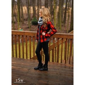 Red Plaid Shirt 🍂🍁🍃