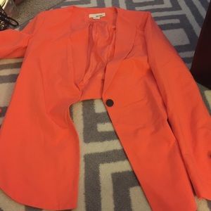 Neon orange blazer