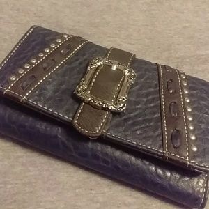 Blue buckle wallet!