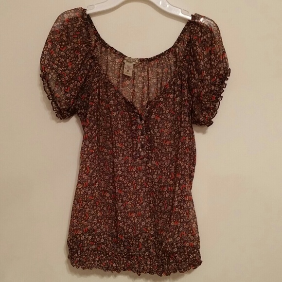 American Rag Floral Blouse