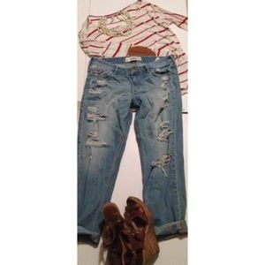 ALREADY TRADED Hollister boy friend jeans.