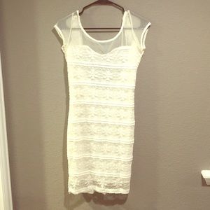 White lace dress