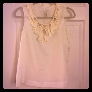 Cream J.crew tank top