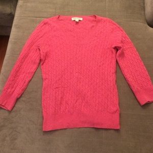 Pink lightweight sweater.
