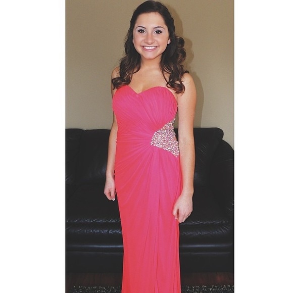 Gorgeous Coral Prom Dress