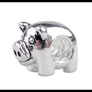Sterling Silver Pig Charm