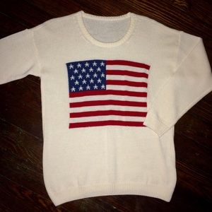 Brandy Melville American Flag Sweater