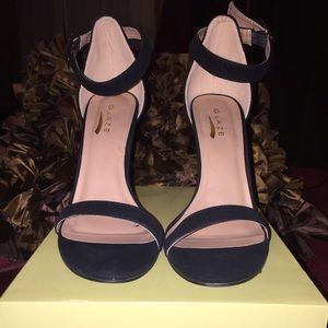 Black Strappy High Heels