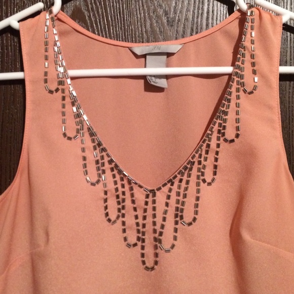 Pink beaded tank - Picture 3 of 3
