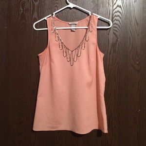 Pink beaded tank